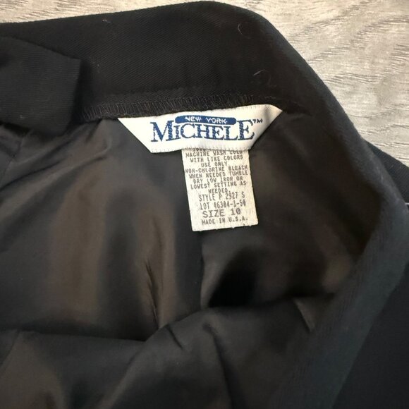 Michele Back Pencil Skirt Long Midi Sz 10 VTG Casual Career Chic Womens Fashion - Picture 5 of 11